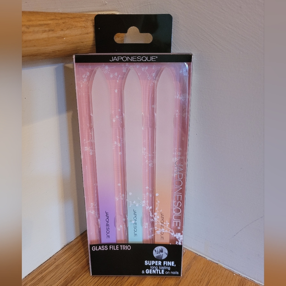 NEW Japonesque 3 Glass Nail Files